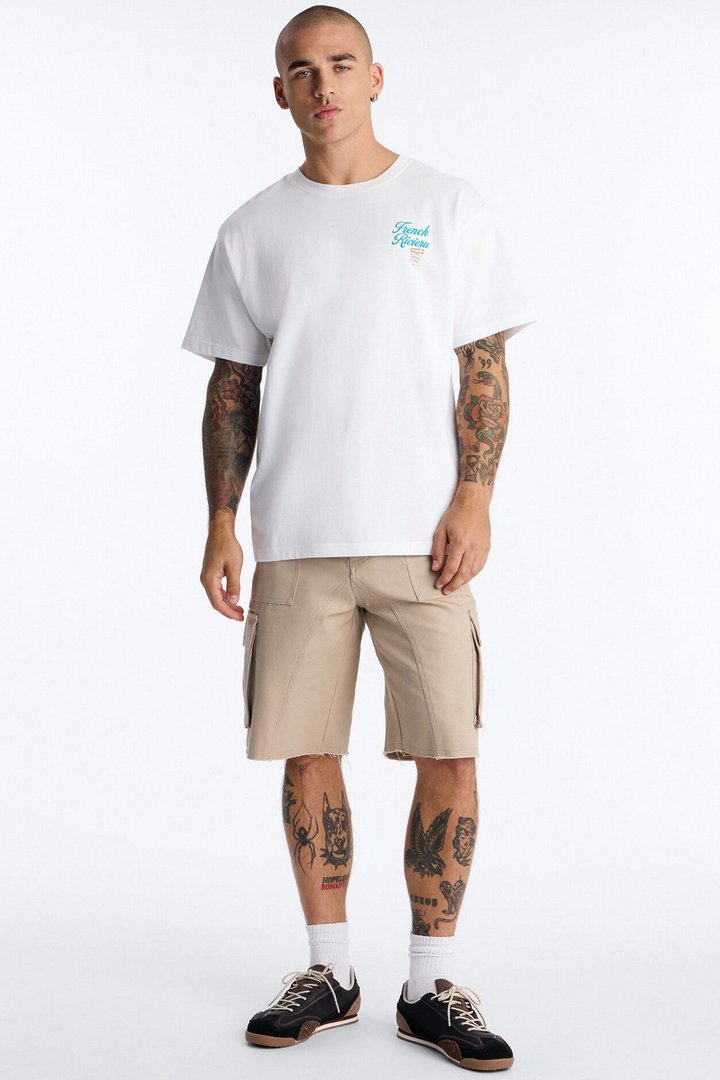 French Riviera Heavy Weight Short Sleeve Tee - White