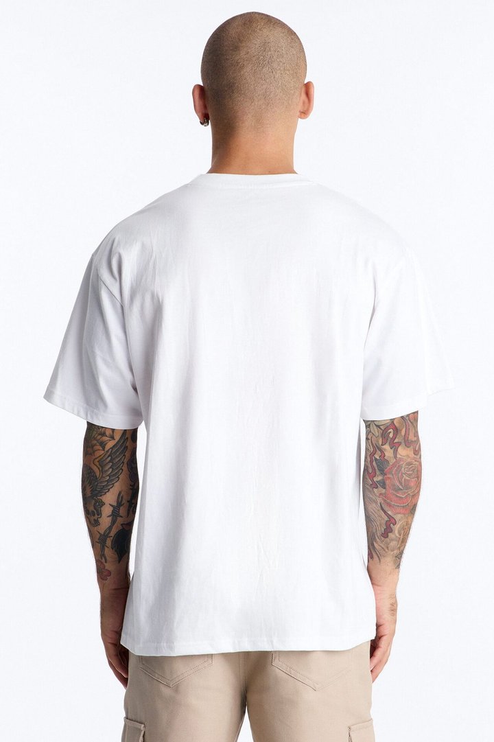 Forever Saint Oversized Short Sleeve Tee - White