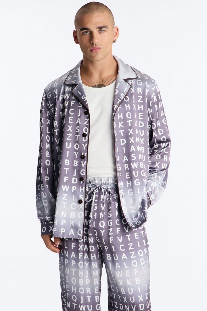 Alphabet Multi Color Lounge Set - Grey/combo