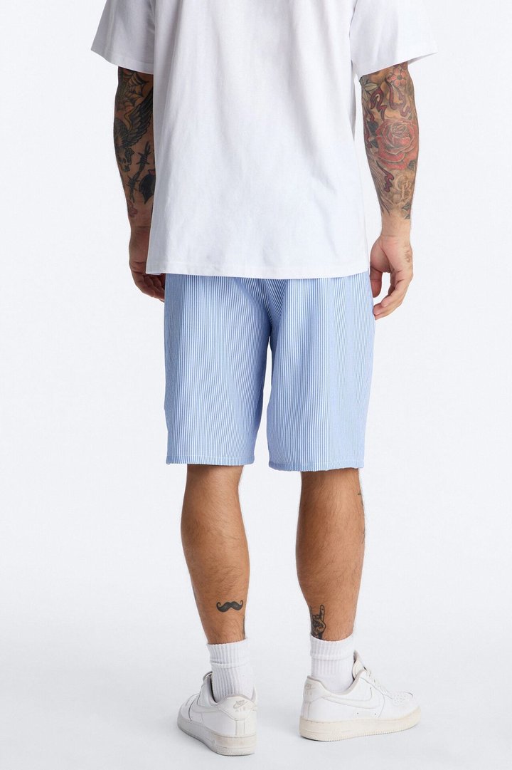 Relaxed Saltair Stripe Pleated Short - Blue/combo