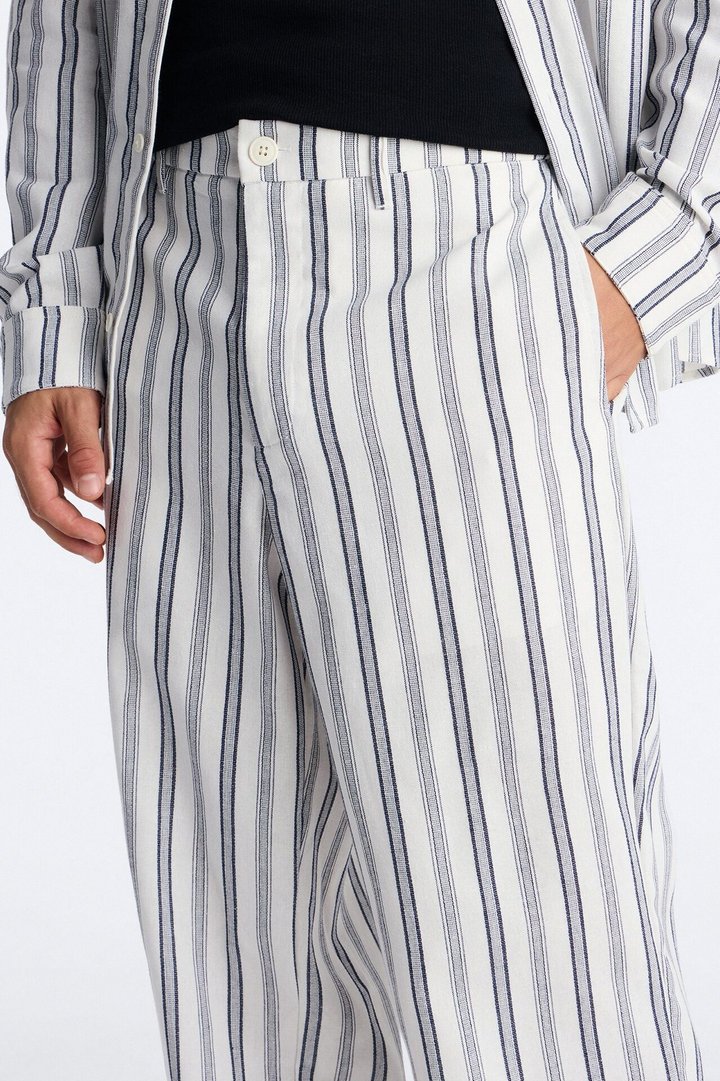 Baggy Leg Saltwater Stripes Pant - White/combo