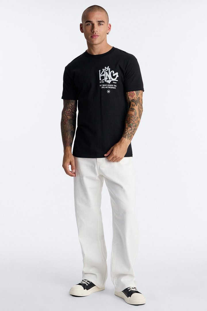 Crown Him King Short Sleeve Tee - Black