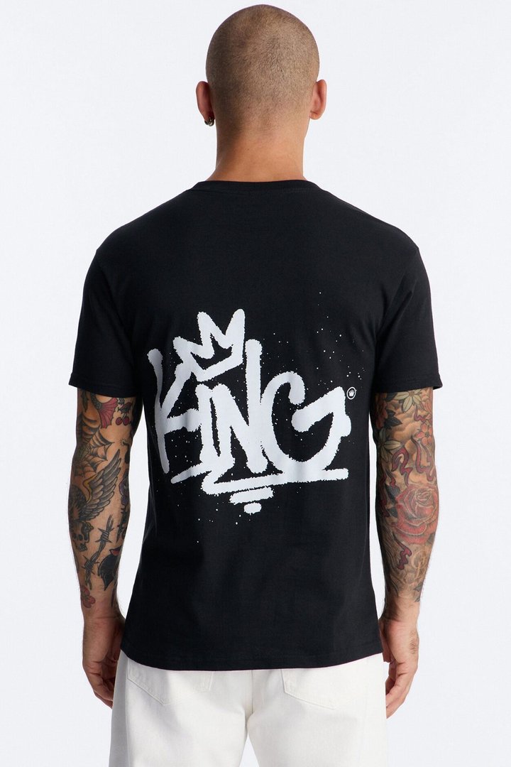 Crown Him King Short Sleeve Tee - Black
