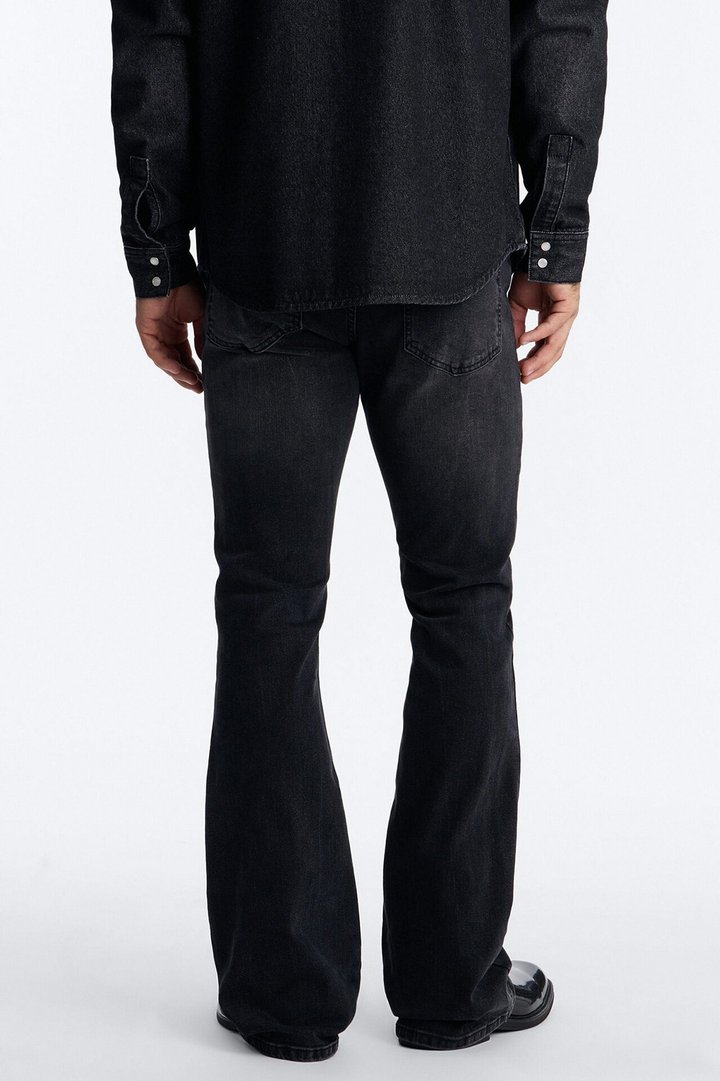 Dreamy Stacked Skinny Flare Jeans - Black Wash