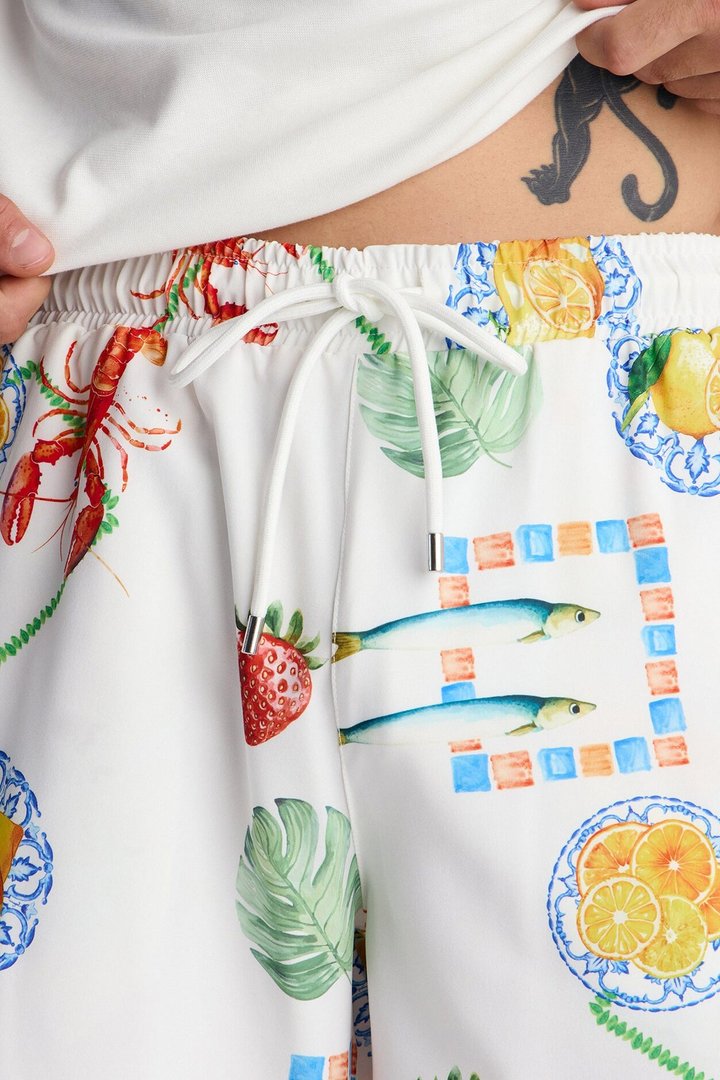 Relaxed Solaire Peel Short - White/combo