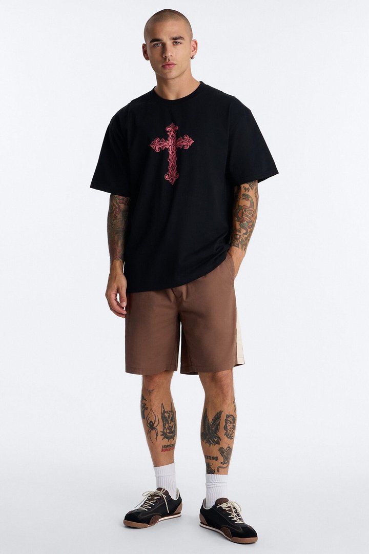 Holy Relic Oversized Short Sleeve Tee - Black