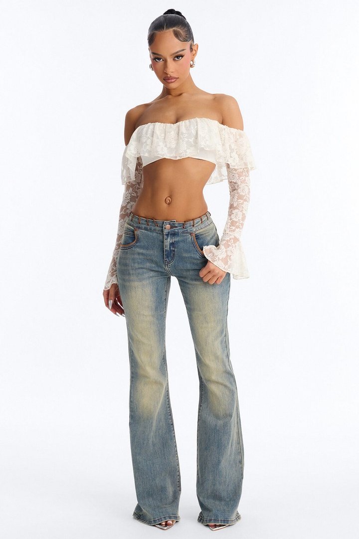 Sierra Low Rise Stretch Bootcut Jeans - Vintage Wash