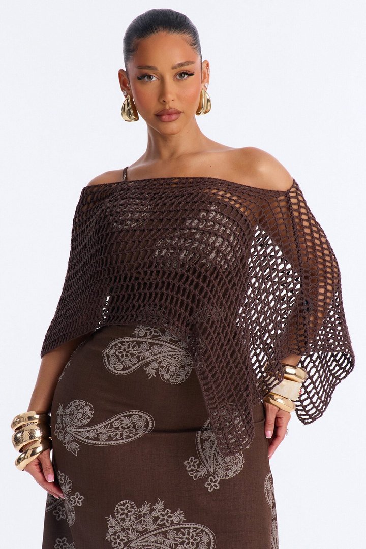 Time For A Stroll Maxi Dress Set - Brown