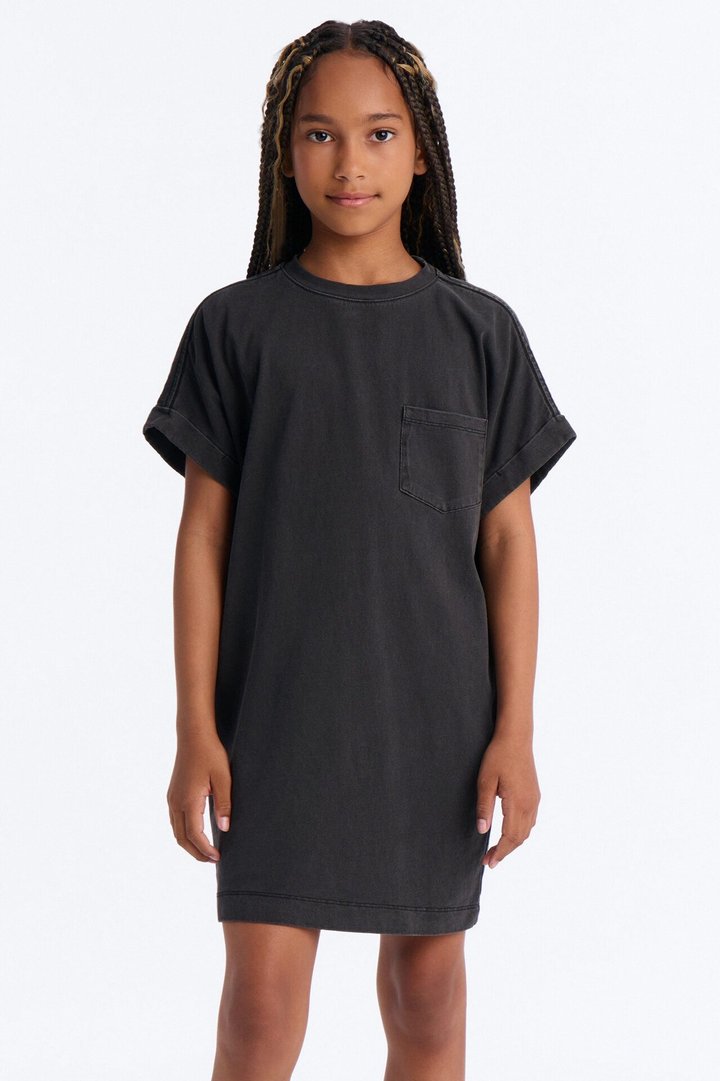 Mini Krystal TShirt Dress - Black