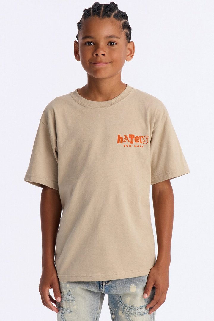 Mini Haters Let Em Talk Short Sleeve Tee - Sand