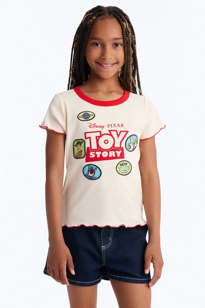 Mini Toy Story Short Sleeve Tee - Cream