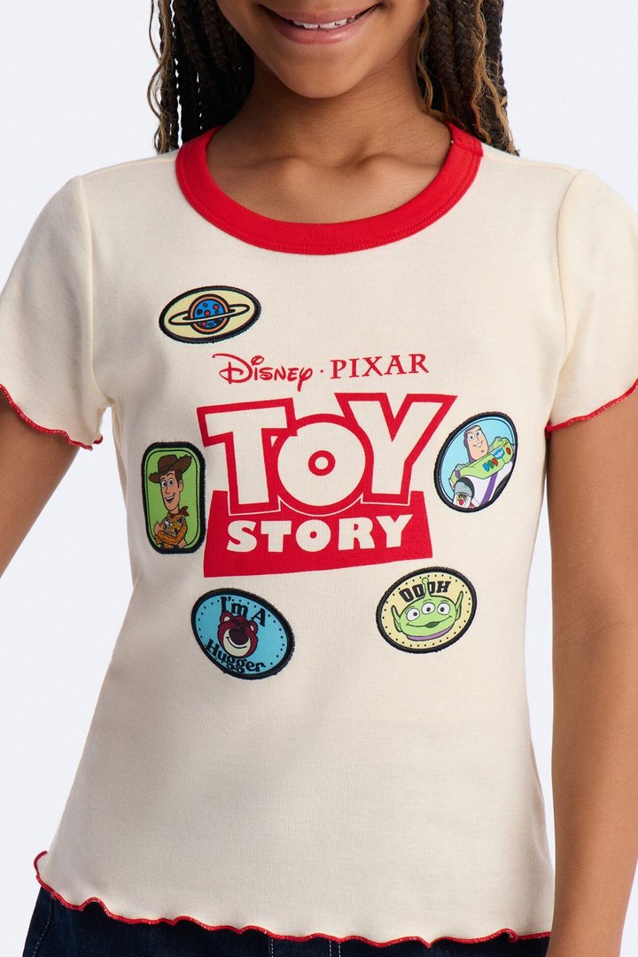 Mini Toy Story Short Sleeve Tee - Cream