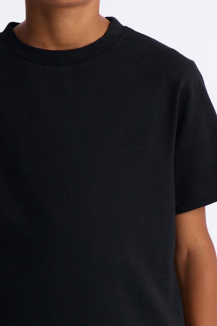 Mini Just The Right Time Short Sleeve Tee - Black
