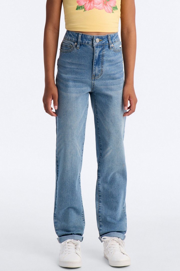 Mini Clara Straight Leg Jean - Medium Wash