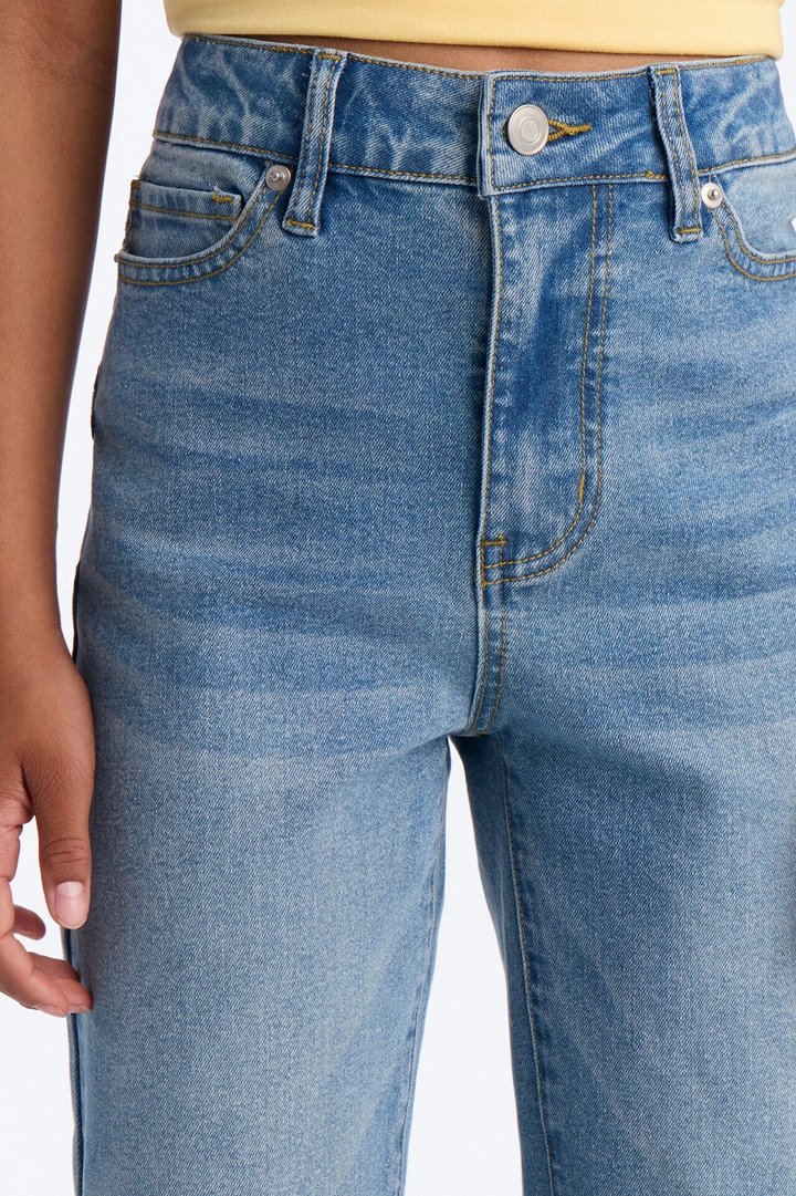 Mini Clara Straight Leg Jean - Medium Wash