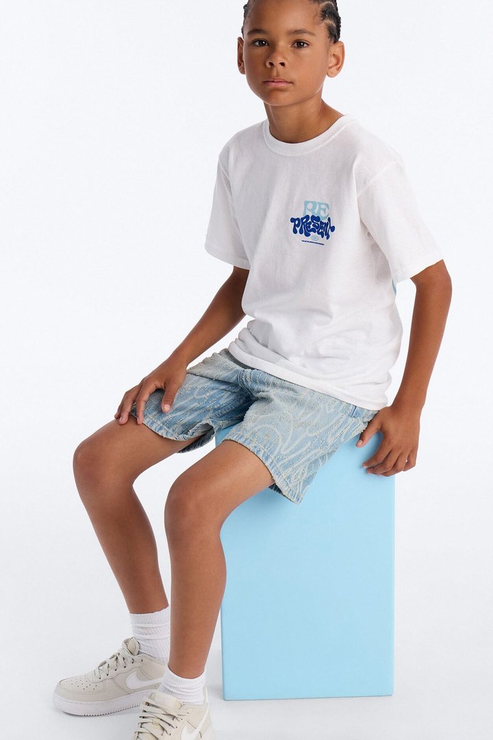 Mini Past Present Future Short Sleeve Tee - White