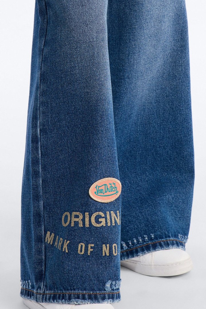 Mini Von Dutch Originals Baggy Jeans - Dark Wash