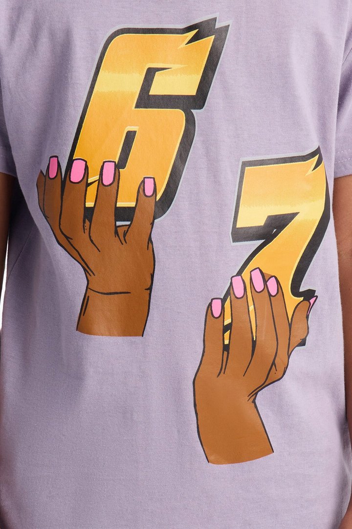 Mini Six Seven Short Sleeve Tee - Lilac