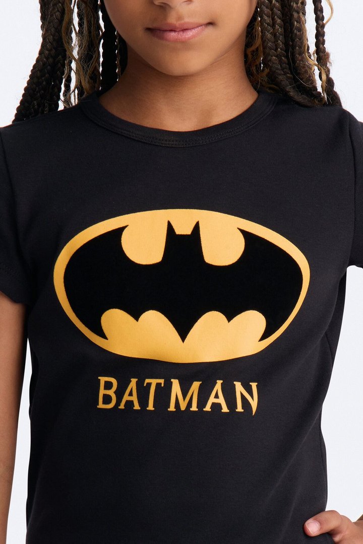 Mini Batman Baby Tee - Black