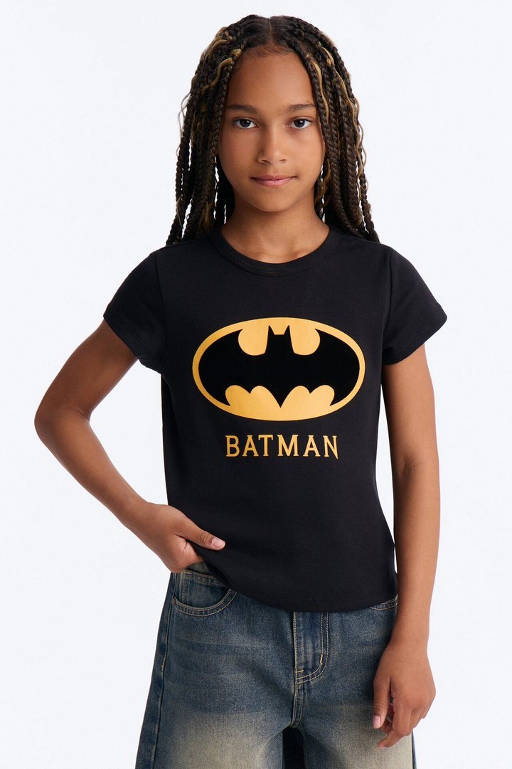 Mini Batman Baby Tee - Black
