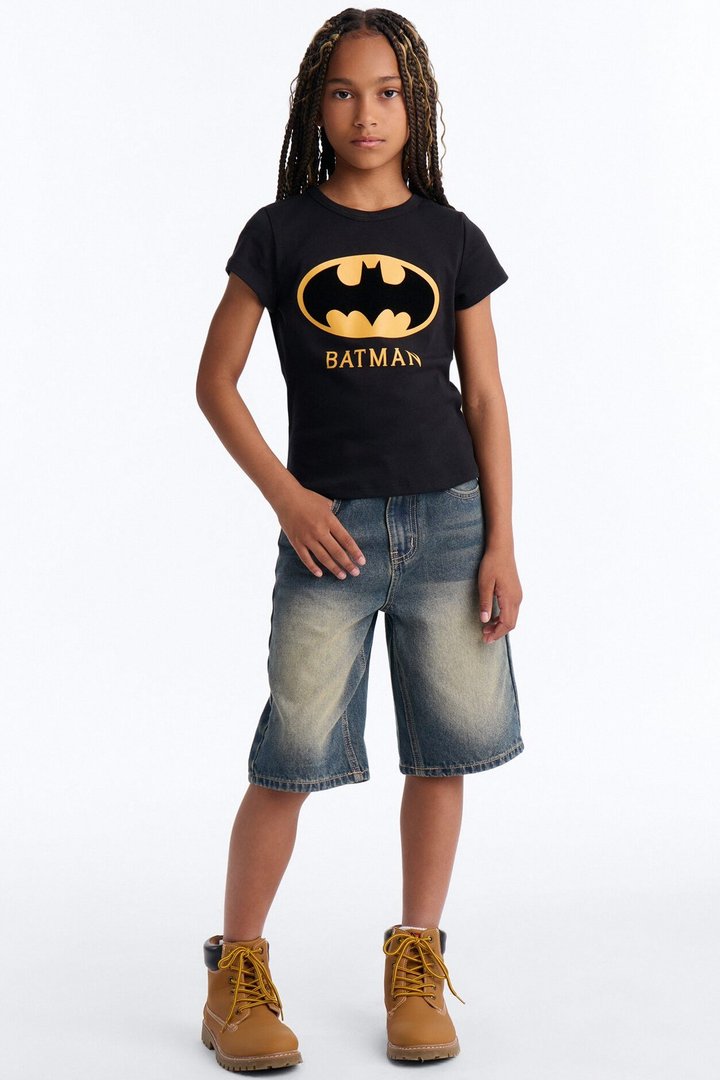 Mini Batman Baby Tee - Black