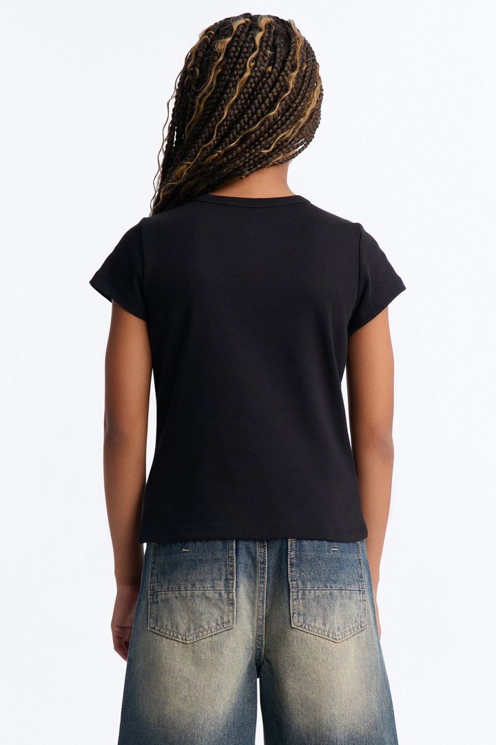 Mini Batman Baby Tee - Black