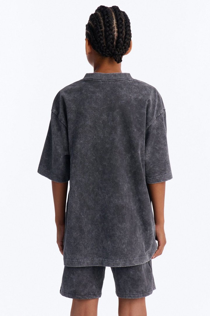 Mini Saint Forever Short Sleeve Jersey - Black Wash