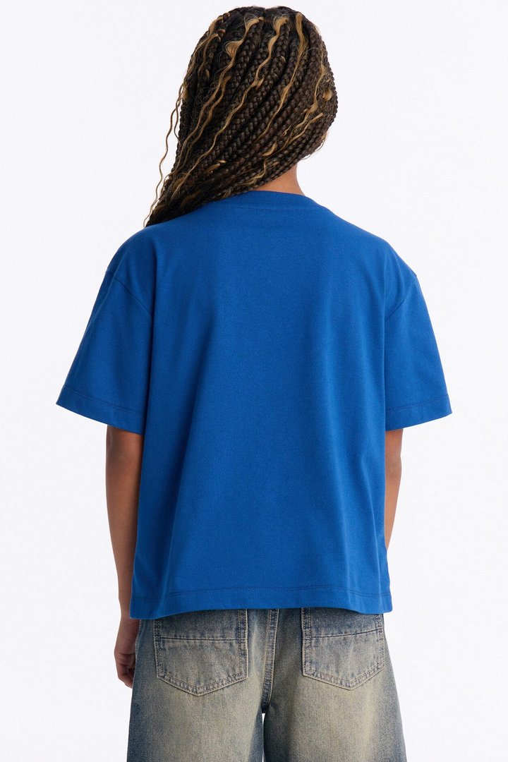 Mini Many Faces Of Stitch Short Sleeve Tee - Blue