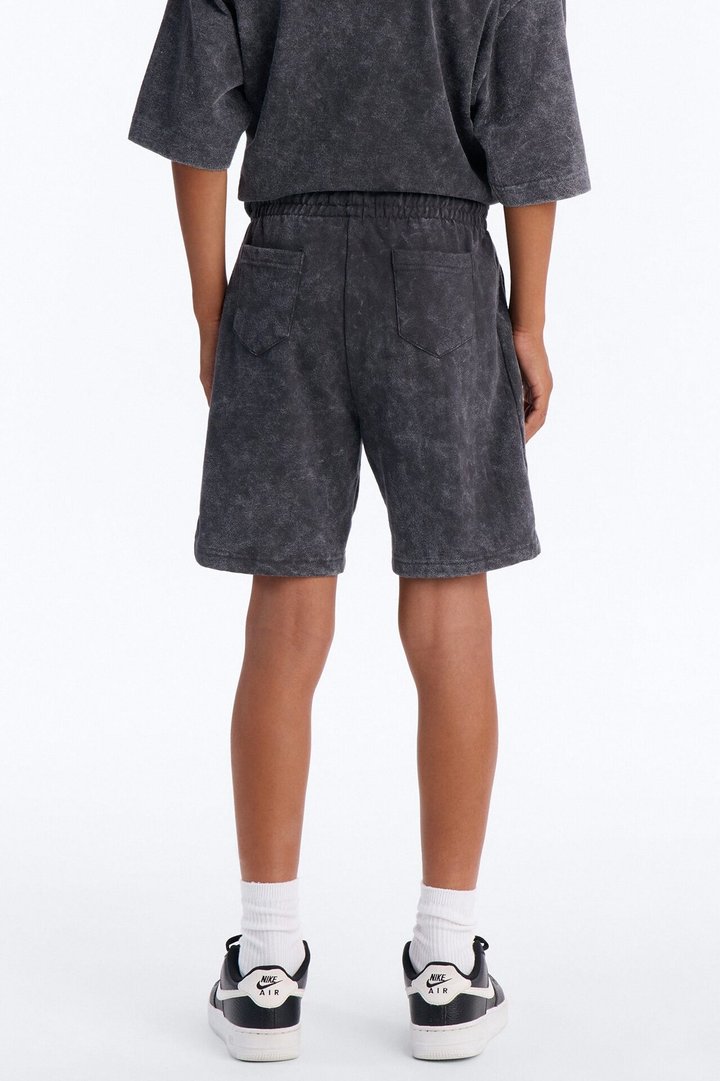 Mini Saint Forever Shorts - Black Wash
