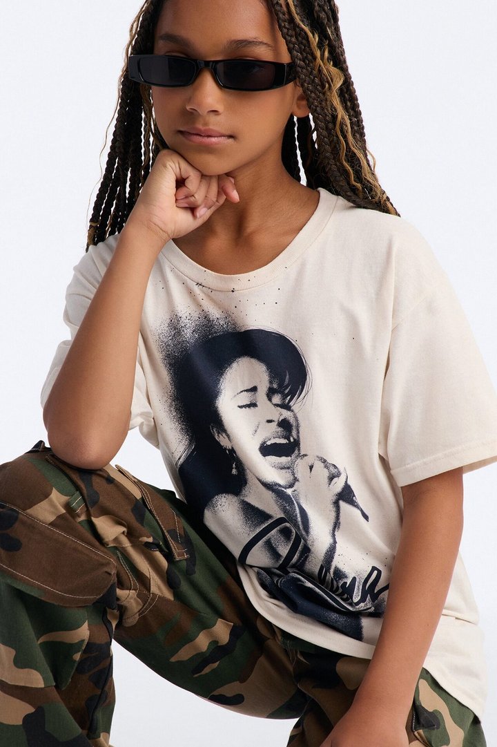 Mini Selena Short Sleeve Tee - Sand