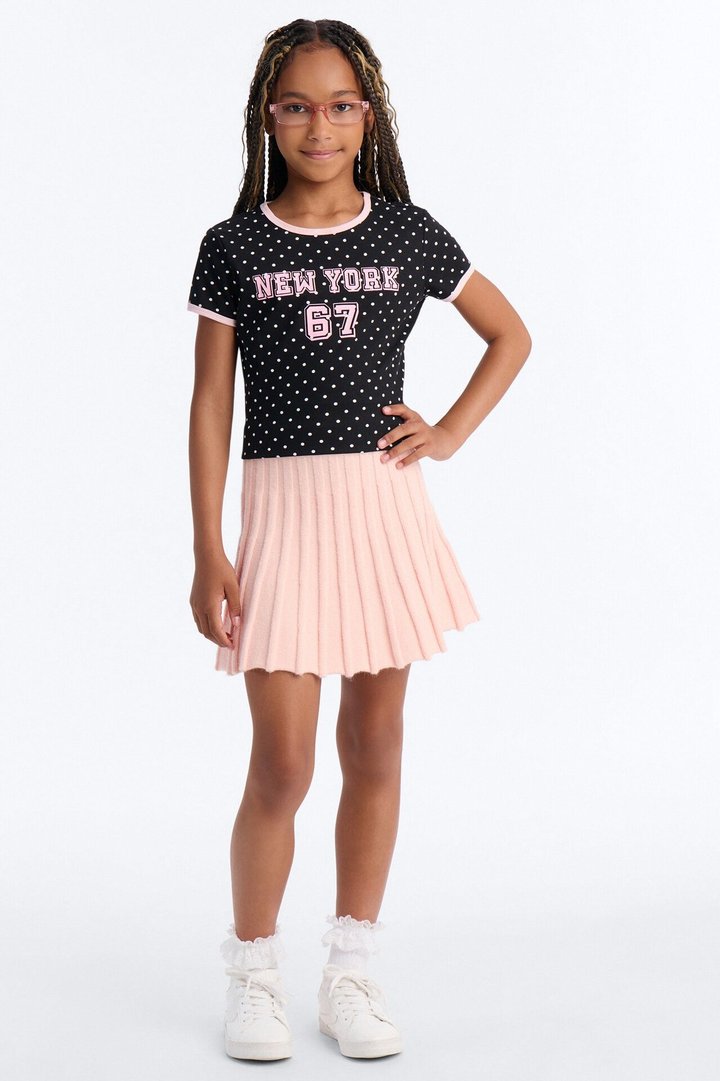 Mini Sweet 'n Simple Sweater Mini Skirt - Light Pink