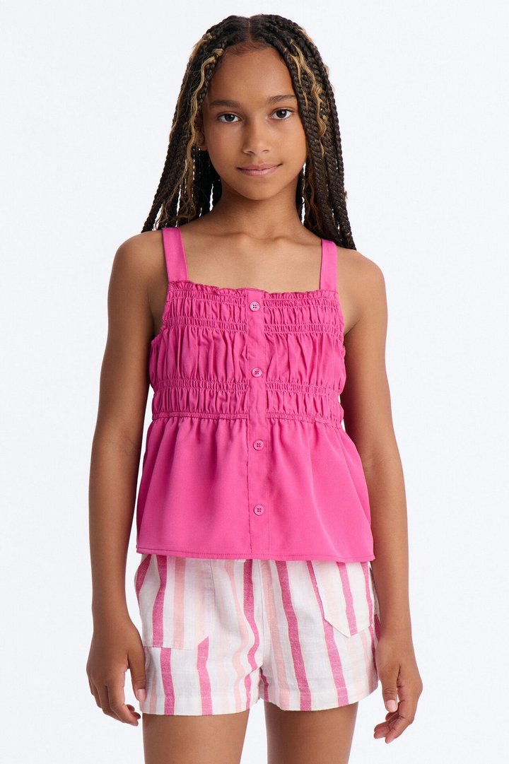 Mini Brighter Days Short Set - Fuchsia/combo