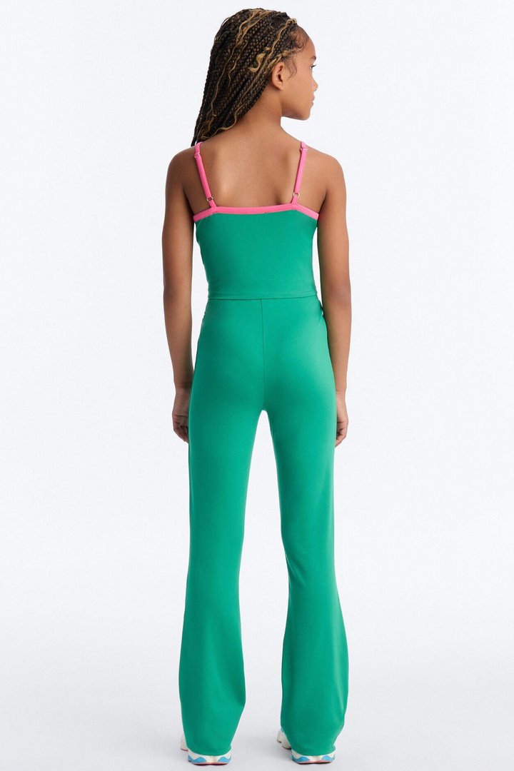 Mini Lila Flare Pant Set - Kelly Green