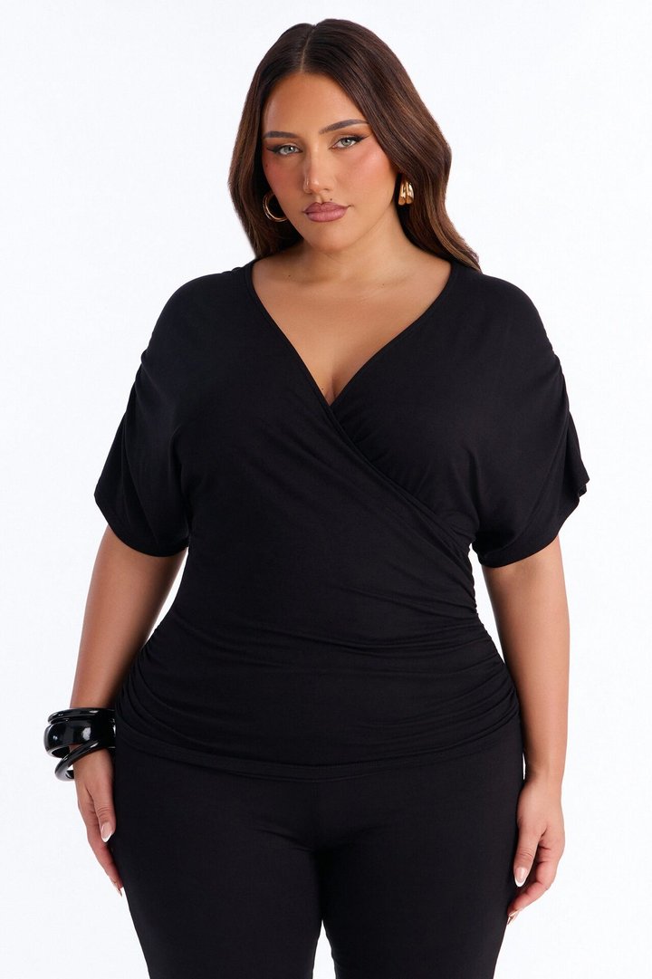 Carrie Cinched Capri Set - Black