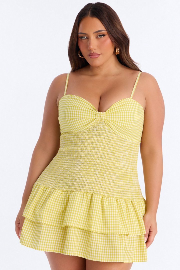 My Sunshine Smocked Mini Dress - Yellow