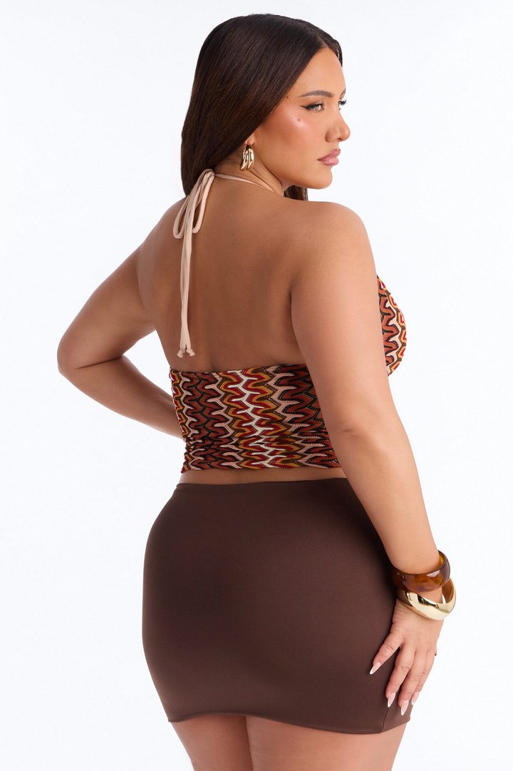 Under The Sun Hardware Halter Top - MultiColor