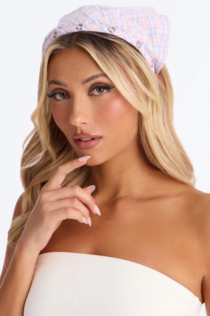 Picnic Babe Bandana Headband - Pink/combo