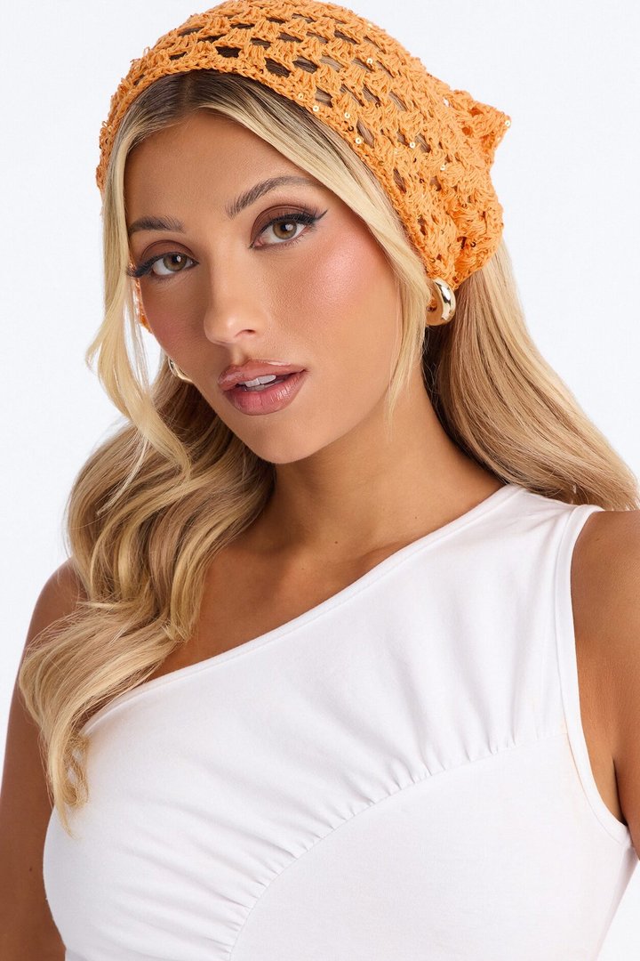 Mermaid Living Head Wrap - Orange