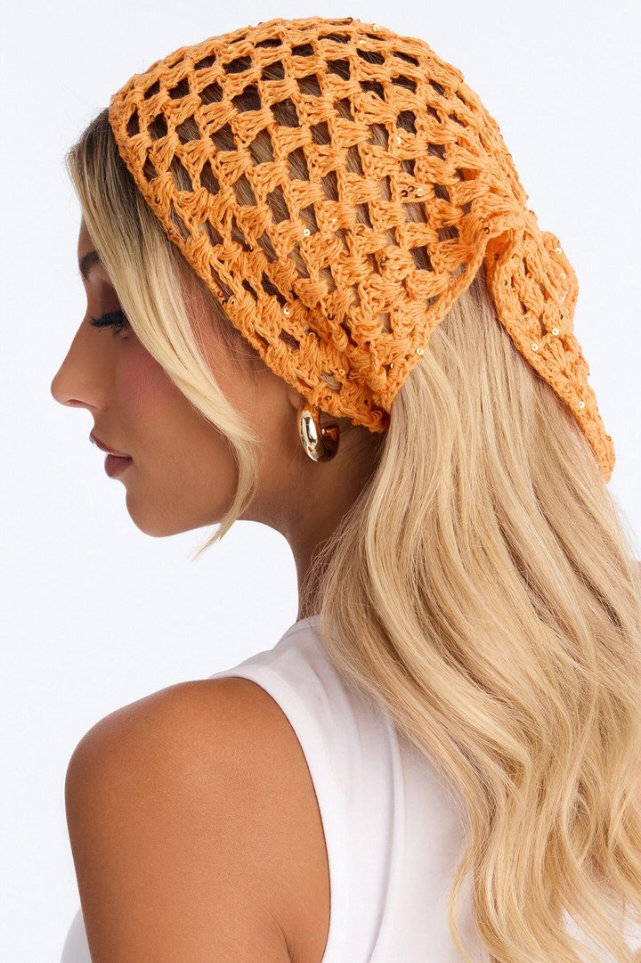 Mermaid Living Head Wrap - Orange