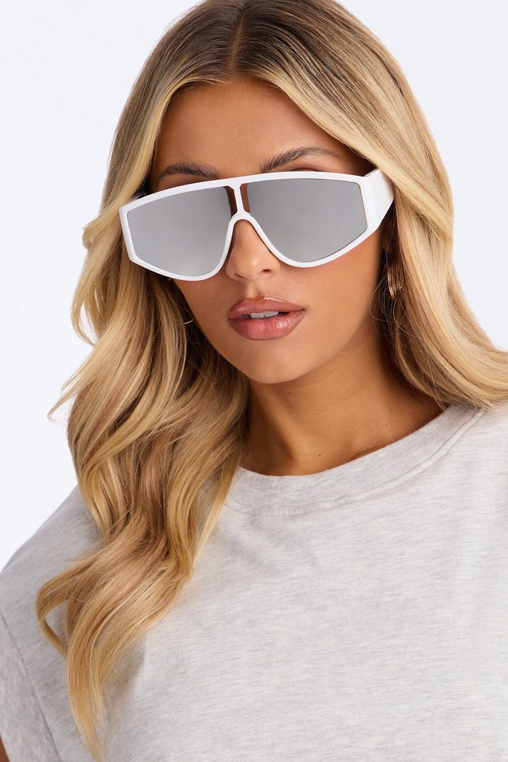 Video Game Girly Sunglasses - White