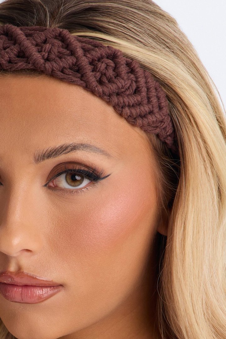 Braid My Hair Crochet Headband - Brown