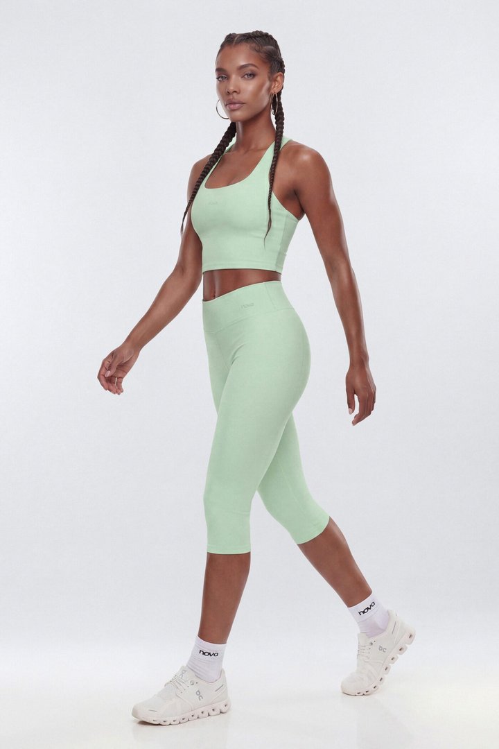 ButterSoft 15″ Low Rise Capri Legging - Cool Mint