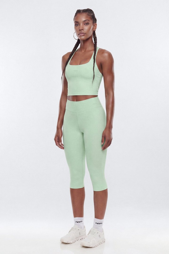 ButterSoft 15″ Low Rise Capri Legging - Cool Mint