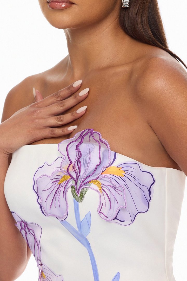 Hopeless Romantic Floral Mini Dress - Purple/combo