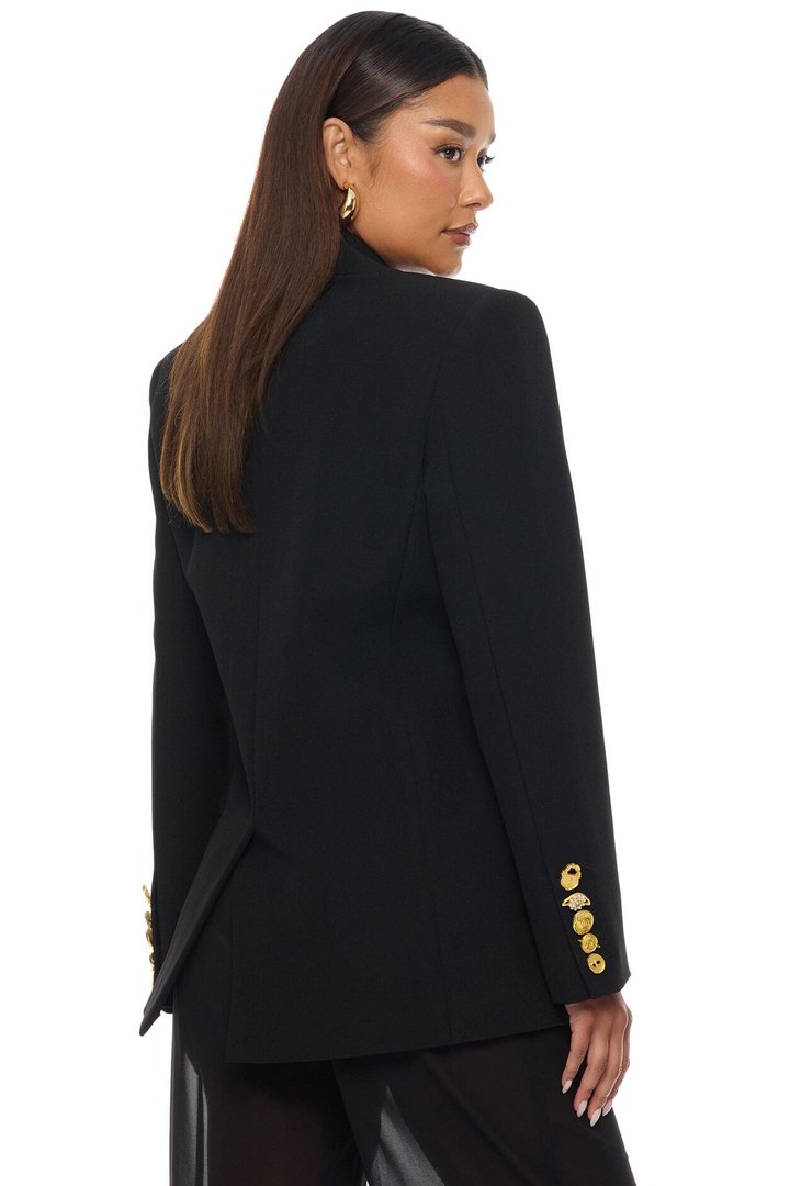 Odette Hardware Blazer - Black