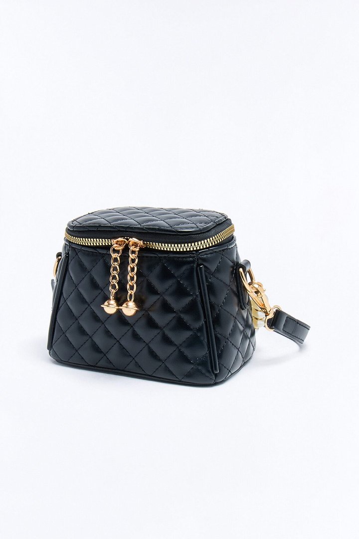 Gentle Soul Faux Leather Crossbody Bag - Black
