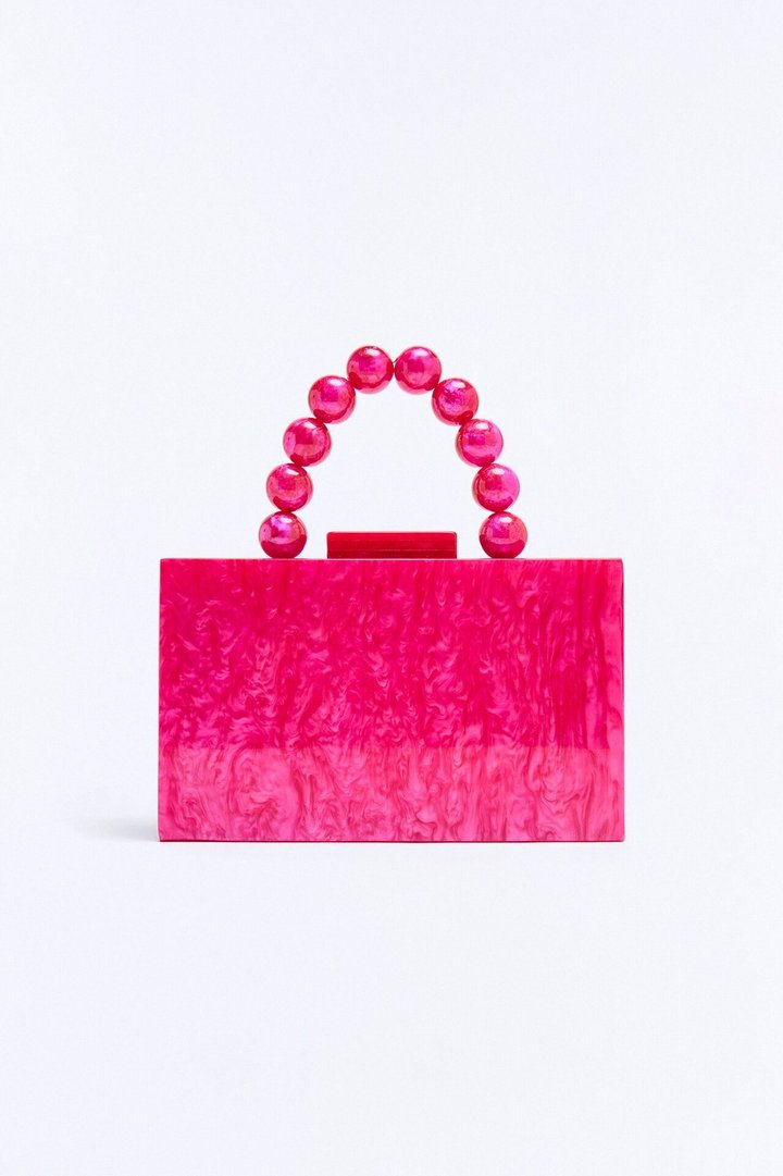 Candy Store Satchel Handbag - Fuchsia