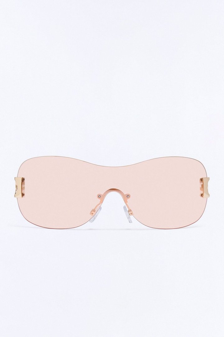 Already Won Sunglasses - Gold/Pink