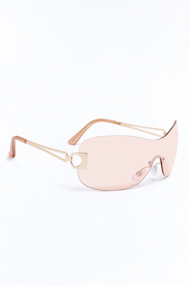 Already Won Sunglasses - Gold/Pink