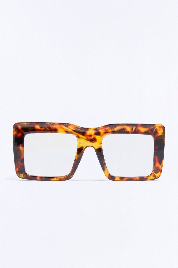 Chunky Flat Top Sunglasses - Tortoise